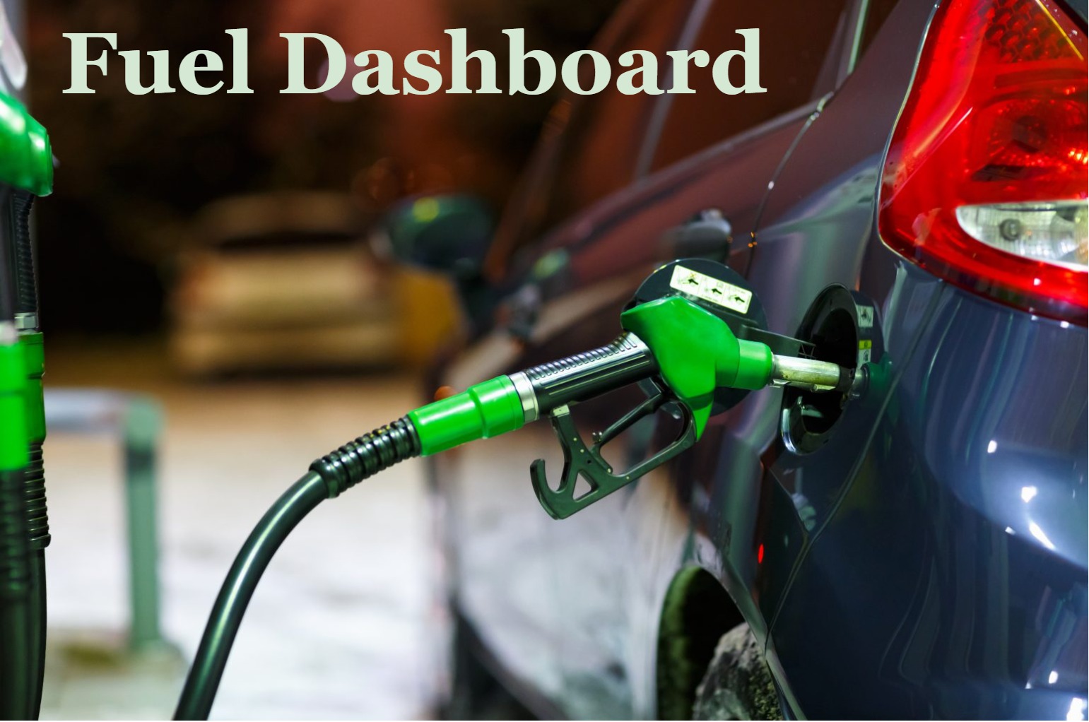 Fuel dashboard project image.